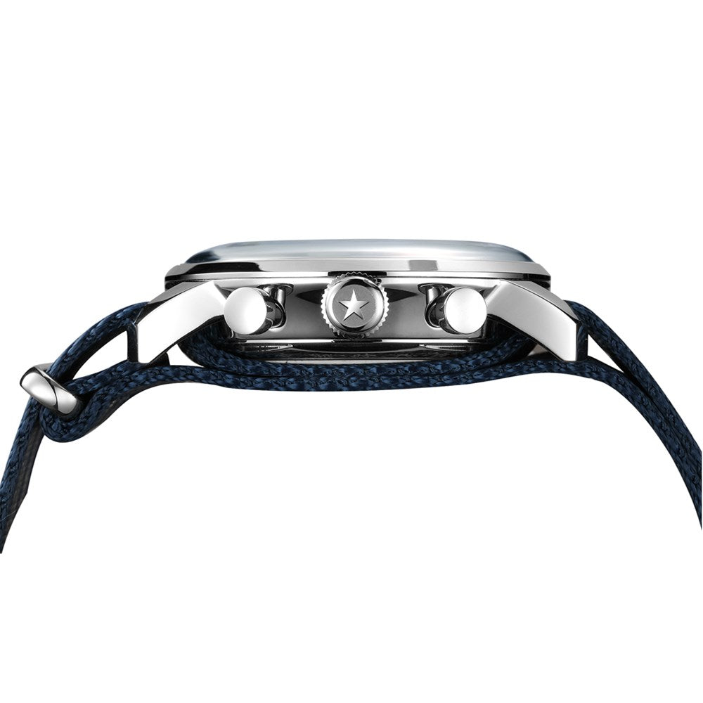 SEAKOSS Men's 42mm Seagull 1963 Chronograph ST1901 Hand Winding Movement 3D Dome Sapphire / 3D Dome Hardlex Glass Mechanical Watches