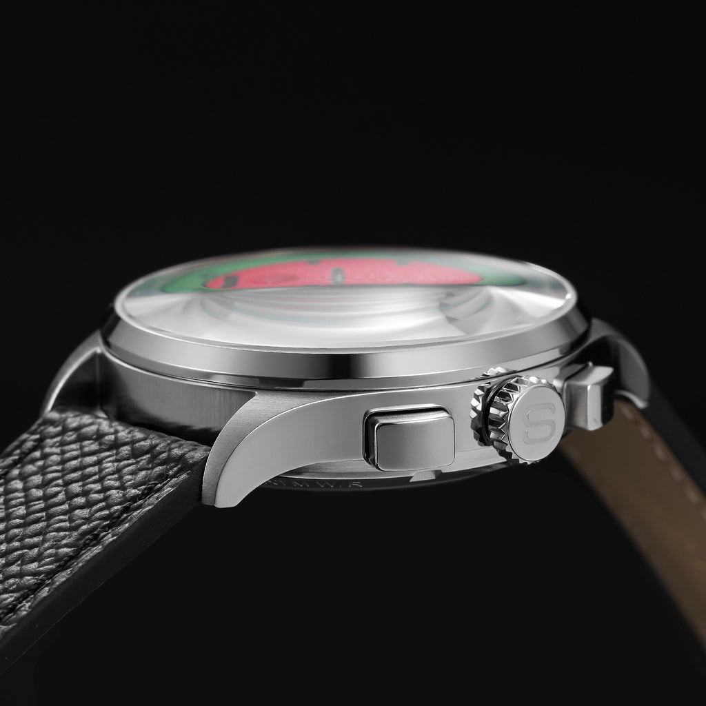 SEAKOSS Watermelon Dial 1963 Chronograph Mechanical Watch Sapphire 40mm