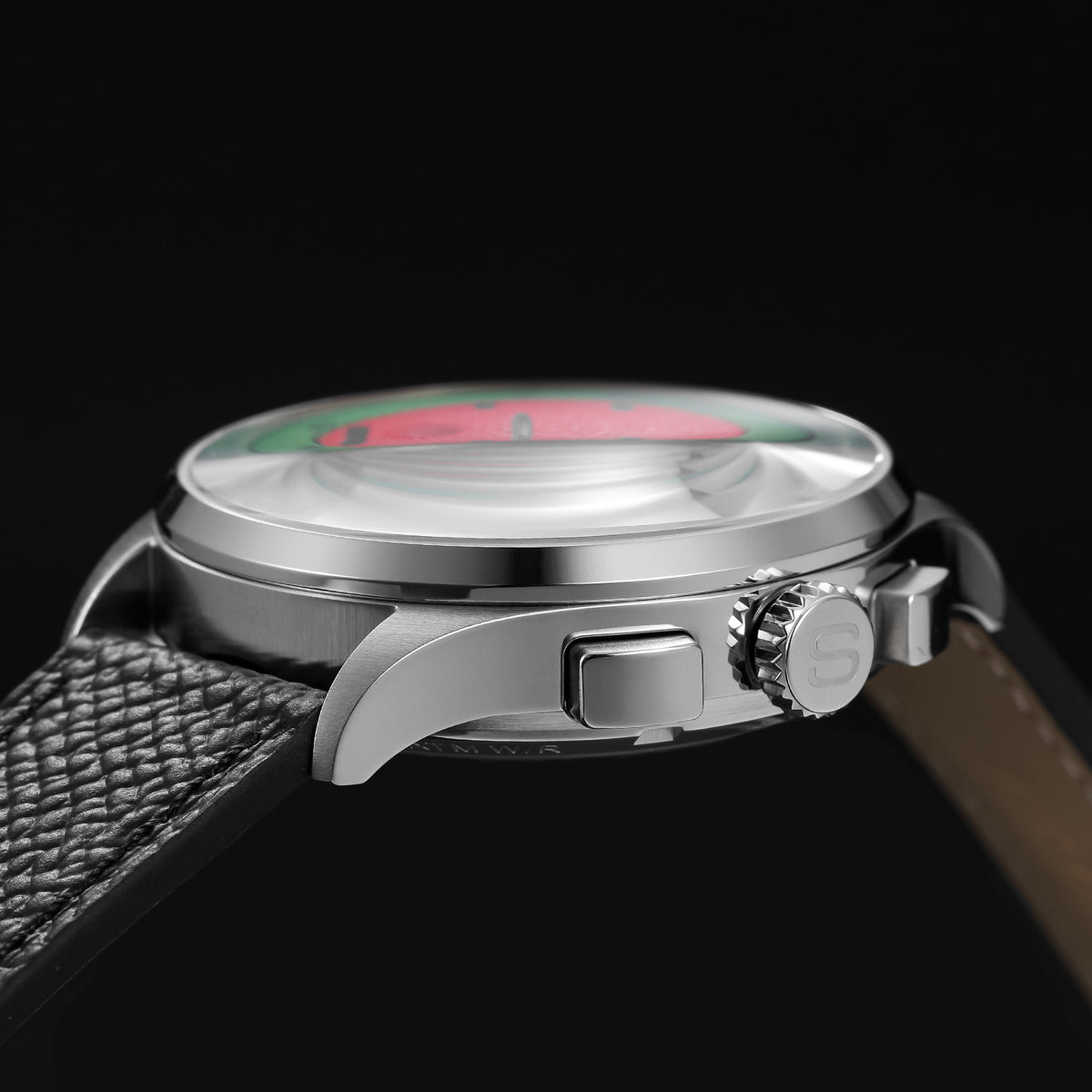 SEAKOSS Watermelon Dial 1963 Chronograph Mechanical Watch Sapphire 40mm