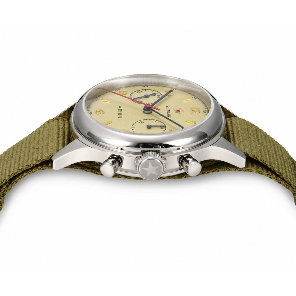 SEAKOSS 38mm Seagull 1963 Pilot Chronograph Watch Men ST1901 Hand Winding Movement Sapphire Glass Mechanical Wristwatches