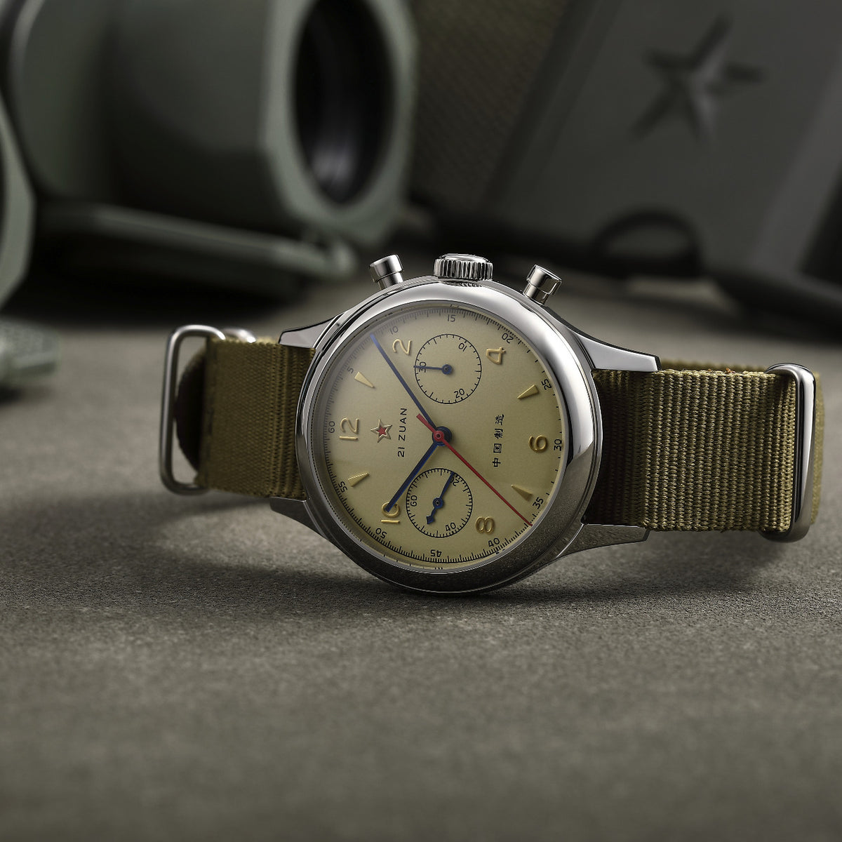 SEAKOSS 38mm Seagull 1963 Pilot Chronograph Watch Men ST1901 Hand Winding Movement Sapphire Glass Mechanical Wristwatches
