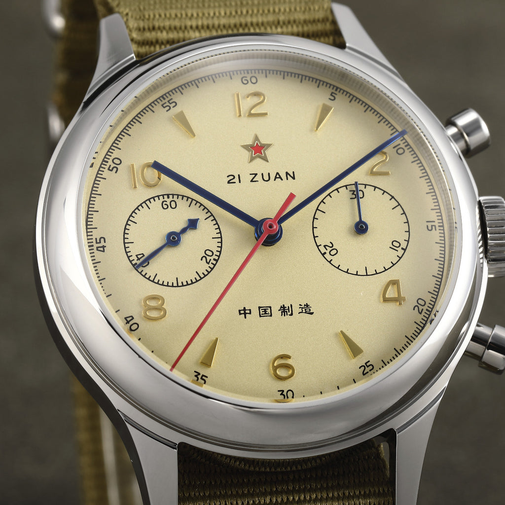 SEAKOSS Seagull 1963 Chronograph 38mm Sapphire Pilots ST1901 Hand Winding Movement Men's Mechanical Watches