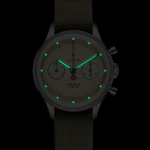 SEAKOSS 1963 Chronograph 38mm Luminous Dial Seagull ST1901 Movement Pilot Hand Winding Men's Chrono Mechanical Watches Sapphire Glass