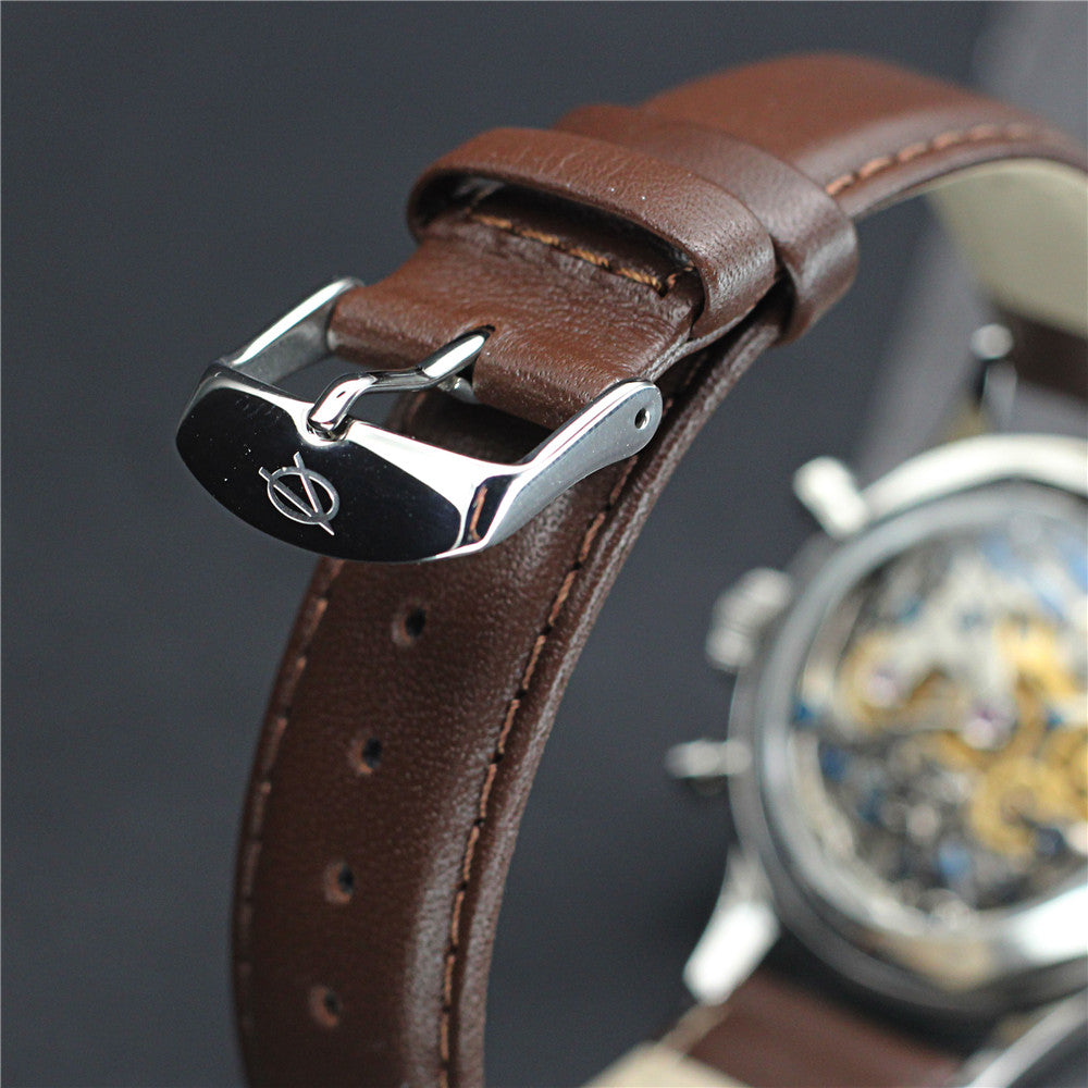SEAKOSS 38mm Men 1963 Chronograph Watches Seagull ST1901 Movement Sapphire Mechanical Wristwatches Yellow Color