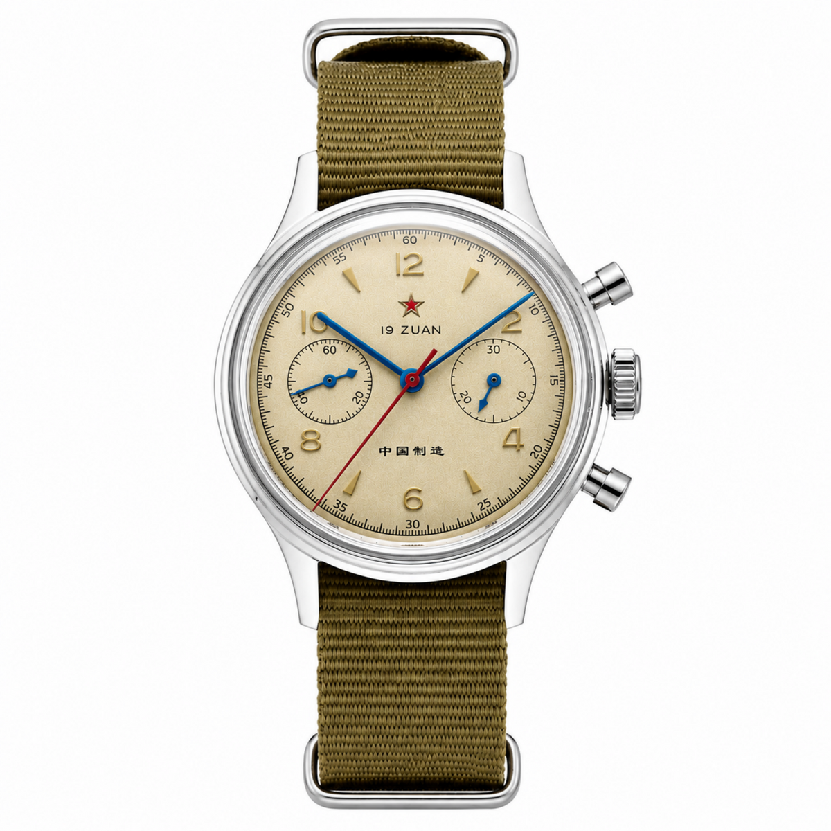 SEAKOSS Seagull 1963 Chronograph 38mm Acrylic Glass Original Seagull ST1901 Movement Men Mechanical Watch With Gooseneck