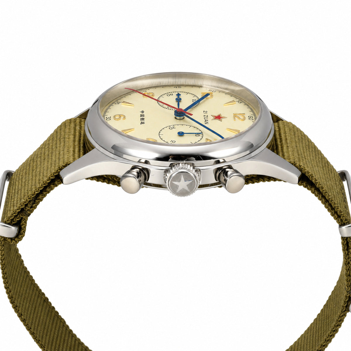 SEAKOSS 40mm Men's 1963 Chronograph Mechanical Watch Sapphire Glass Seagull ST1901 Movement Pilot Air Force Aviation Wristwatches