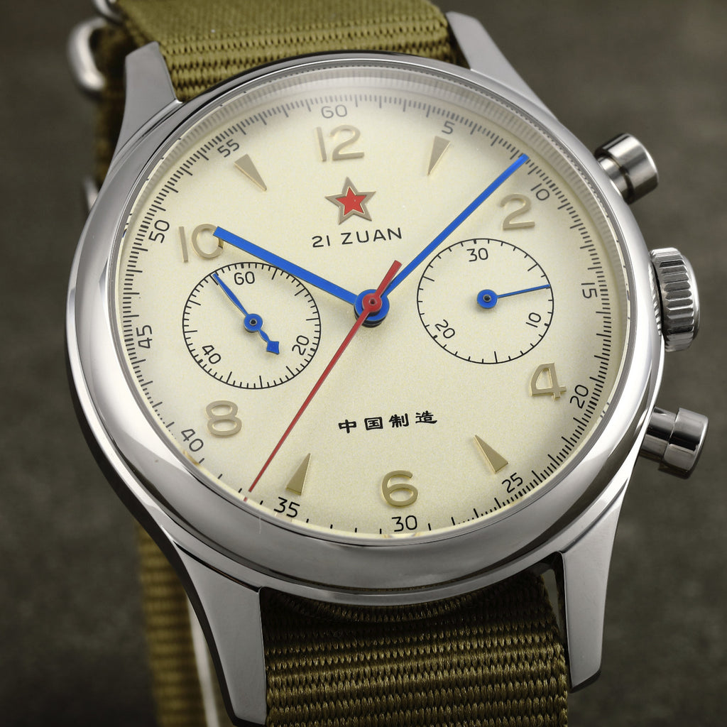 SEAKOSS 40mm Men's 1963 Chronograph Mechanical Watch Sapphire Glass Seagull ST1901 Movement Pilot Air Force Aviation Wristwatches