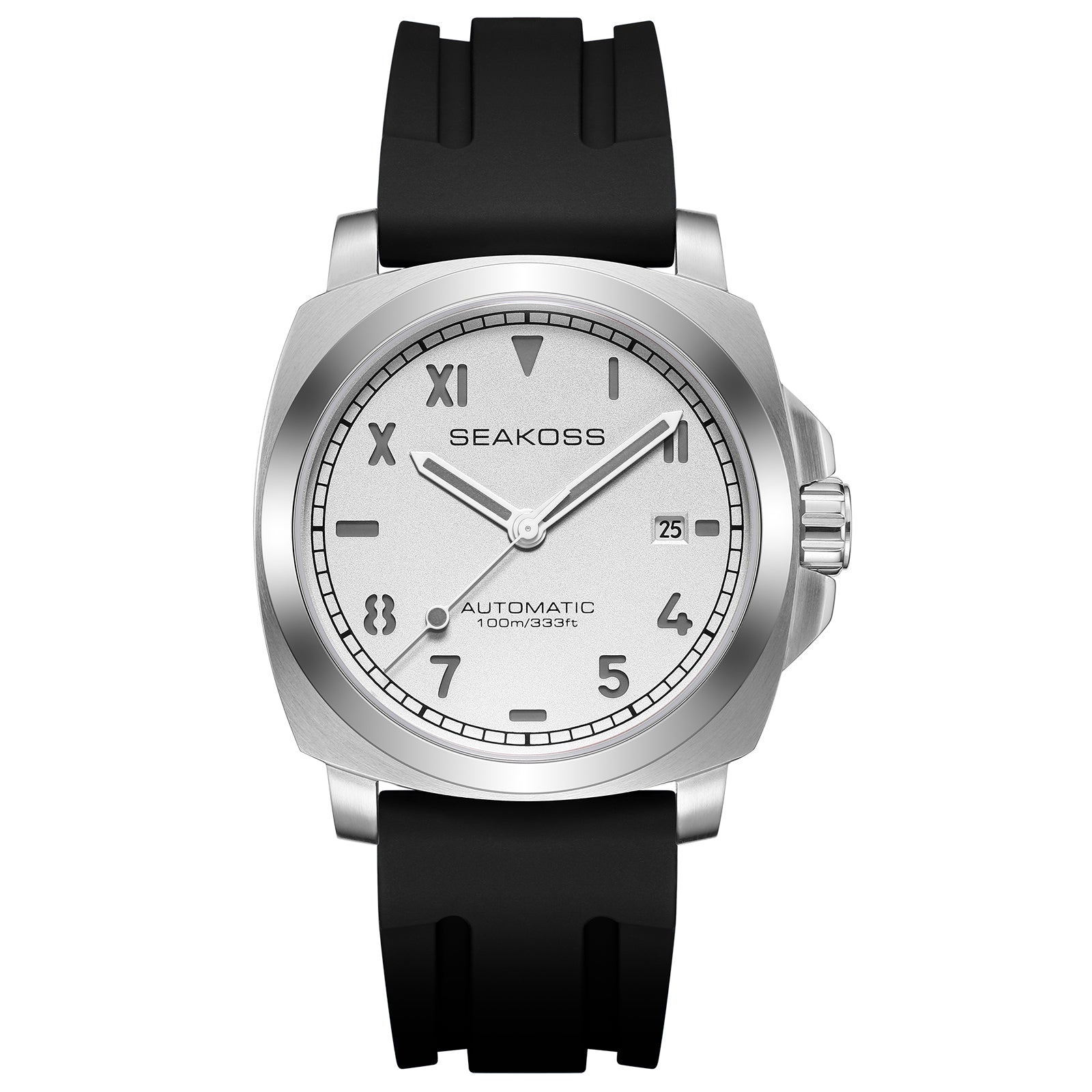 SEAKOSS Luxury Automatic Watch for Men – 40mm Seagull ST1612 Mechanical Movement, Sapphire Crystal, 10ATM Waterproof Sports Watch