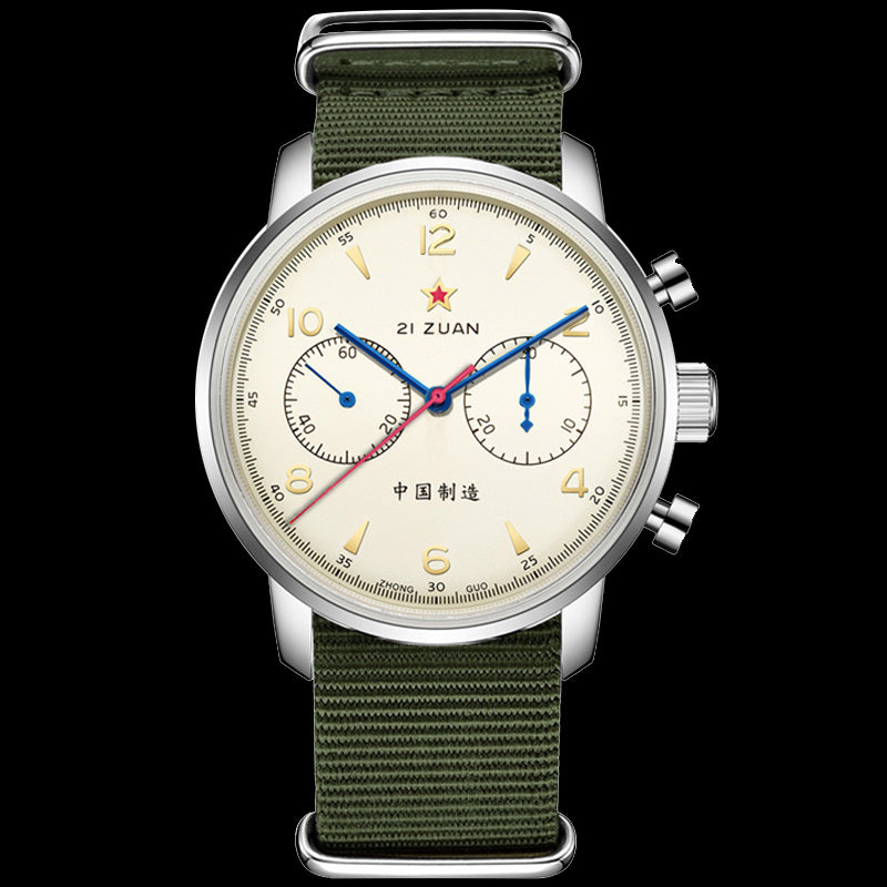 SEAKOSS 42mm 1963 Chronograph Men Seagull ST1901 Manual Winding Movement 3D Dome Sapphire Mirror Chrono Mechanical Watches