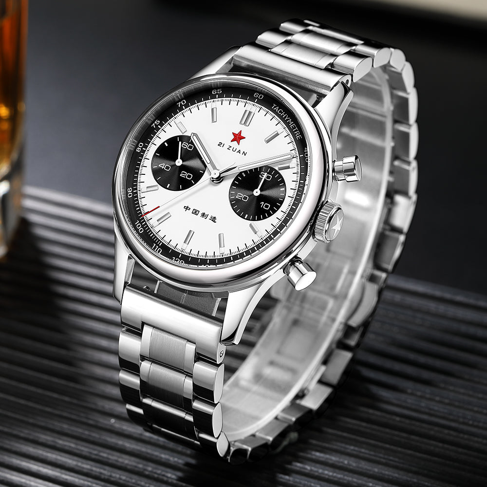 SEAKOSS Seagull 1963 Chronograph 40mm Sapphire Glass Men Pilot ST1901 Movement Mechanical Watches With Gooseneck