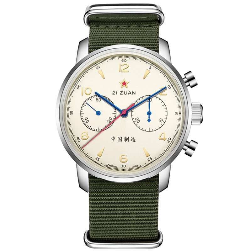 SEAKOSS 42mm Seagull 1963 Chronograph Men ST1901 Manual Winding Movement 3D Dome Hardlex Mirror Chrono Mechanical Watches