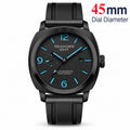 SEAKOSS GMT Automatic Watch for Men, Self Winding Mechanical Wrist Watch with Seagull ST2557 Movement, Sapphire Crystal, 10ATM Waterproof, Luminous Hands, Stainless Steel Date Watch