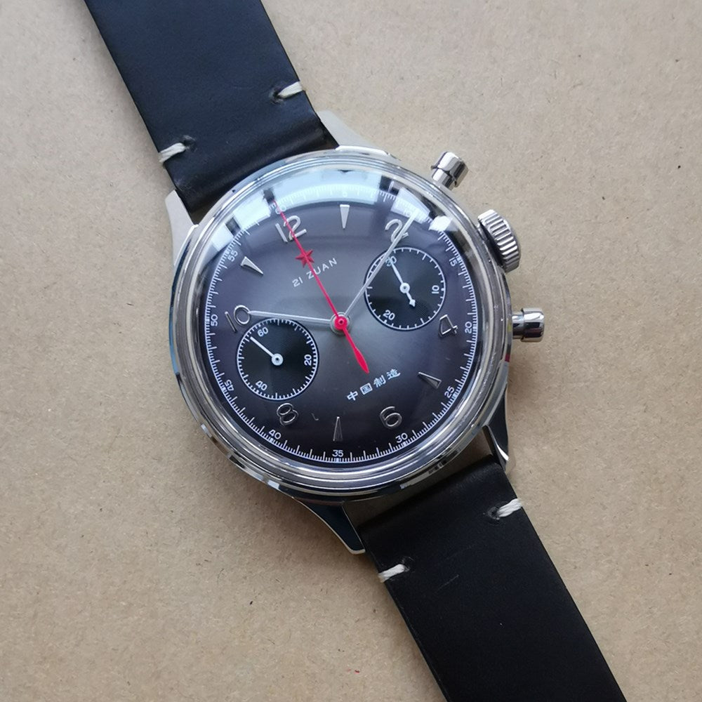 SEAKOSS 38mm Grey 1963 Chronograph Watches For Men Seagull ST1901 Movement Sapphire Pilot Military Mechanical Wristwatches