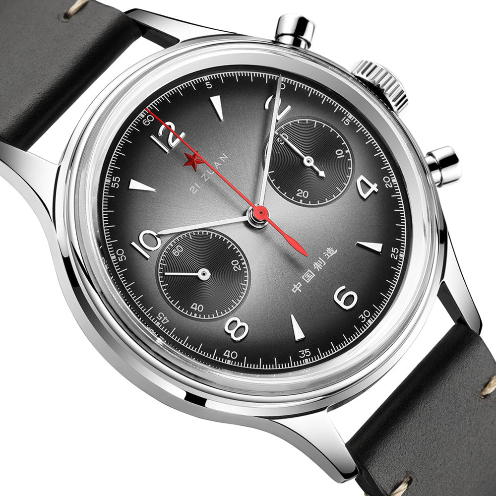 SEAKOSS 38mm Grey 1963 Chronograph Watches For Men Seagull ST1901 Movement Sapphire Pilot Military Mechanical Wristwatches
