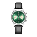 SEAKOSS 38mm Men 1963 Chronograph Watches Seagull ST1901 Movement Sapphire Mechanical Wristwatches Green Color