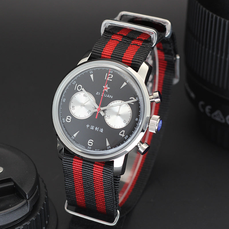 SEAKOSS 42mm 1963 Chronograph Men Seagull ST1901 Manual Winding Movement 3D Dome Sapphire Mirror Chrono Mechanical Watches
