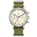 SEAKOSS Classic 1963 Pilot Watch Men ST1901 Chronograph Hand Winding Mechanical Wristwatch Sapphire Glass Waterproof