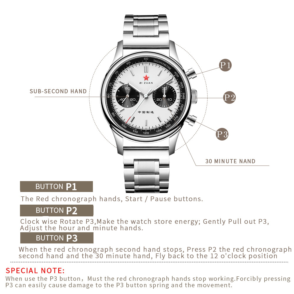 SEAKOSS Seagull 1963 Chronograph 40mm Sapphire Glass Men Pilot ST1901 Movement Mechanical Watches With Gooseneck