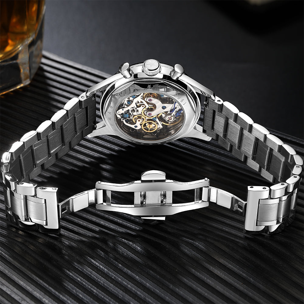 SEAKOSS Seagull 1963 Chronograph 40mm Sapphire Glass Men Pilot ST1901 Movement Mechanical Watches With Gooseneck