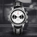 SEAKOSS 40mm Panda 1963 Chronograph Watch Luminous Sapphire Seagull ST1901 Movement Gooseneck Mechanical Watches