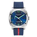 SEAKOSS GMT Automatic Watch for Men | 45mm Stainless Steel Mechanical Watch with Seagull ST2557 Movement, Sapphire Crystal, 10ATM Water Resistant, Luminous Hands