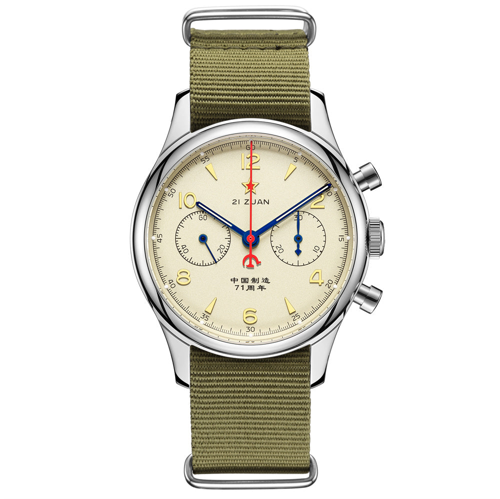 SEAKOSS 1963 Chronograph 38mm Luminous Dial Seagull ST1901 Movement Pilot Hand Winding Men's Chrono Mechanical Watches Sapphire Glass