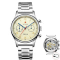 SEAKOSS Seagull 1963 38mm Chronograph Gooseneck Sapphire Glass Men Pilot Seagull ST1901 Movement Mechanical Watches