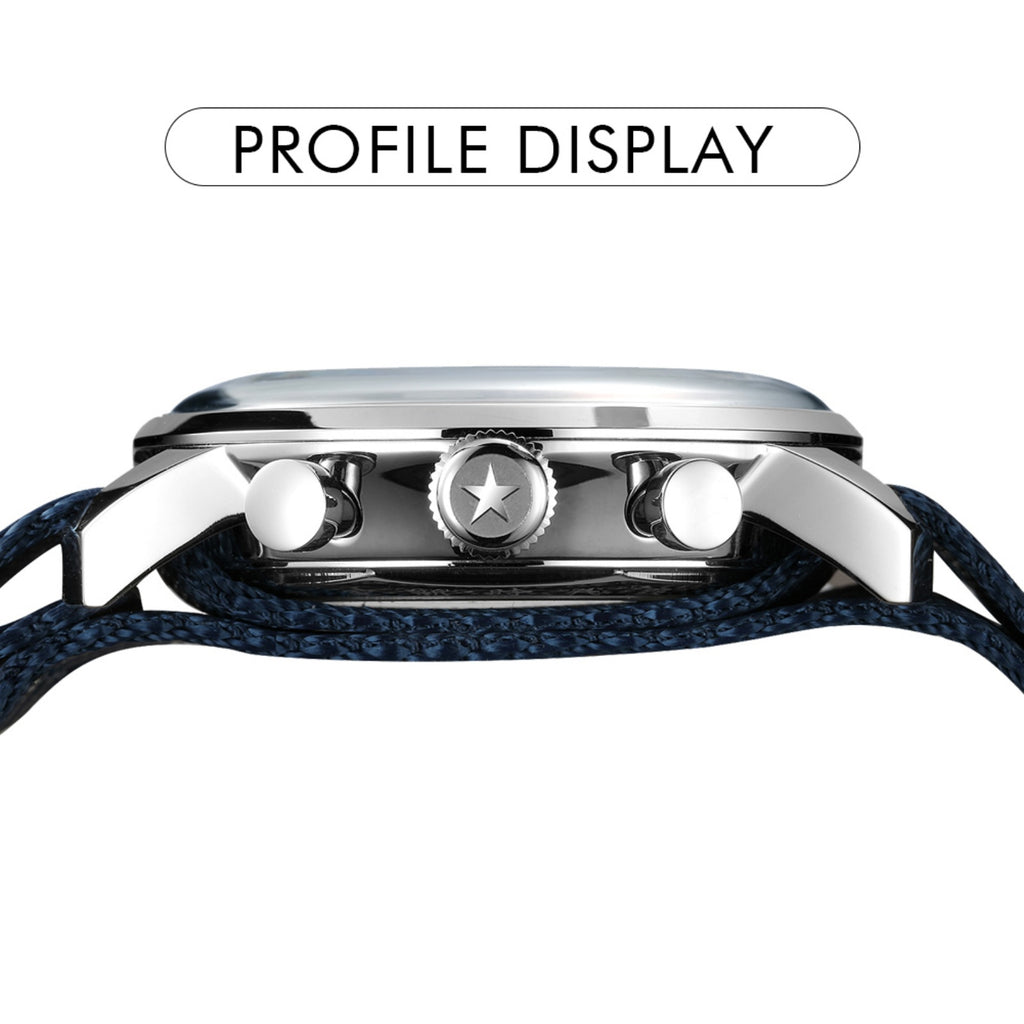 SEAKOSS 42mm 1963 Chronograph Watches Men 1963 Hand Winding Seagull Movement Sappire Super Luminous Mechanical Wristwatches
