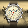 SEAKOSS 1963 Chronograph 38mm Sapphire Pilots Hand Winding Men's Mechanical Watches 30M Waterproof  ST1901 Movement