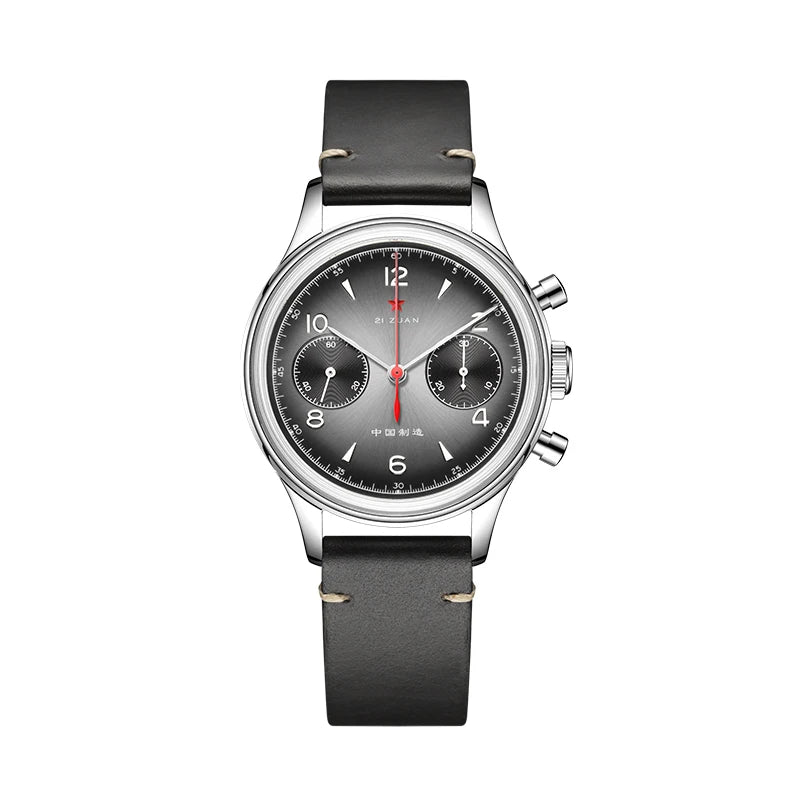 SEAKOSS 38mm Grey 1963 Chronograph Watches For Men Seagull ST1901 Movement Sapphire Pilot Military Mechanical Wristwatches
