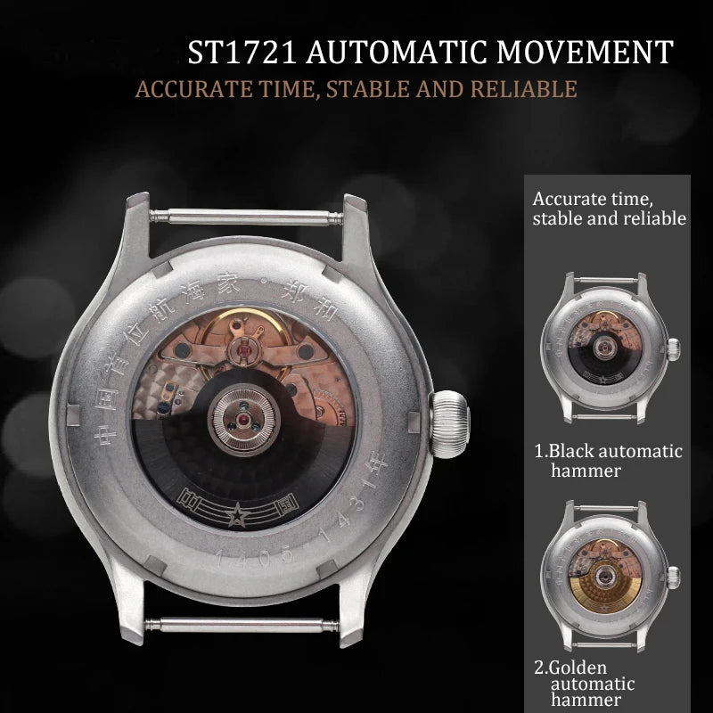 45mm GMT Dual Time Zone Men Automatic Mechanical Watches ST2545 Movement Calendar Mens Army Military Wristwatch Luminous Hand