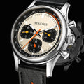 SEAKOSS Chronograph 1963 40mm Mechanical Watch for Men ST1903 Silicone Pilot Clock Super Luminous Sapphire Wristwatches