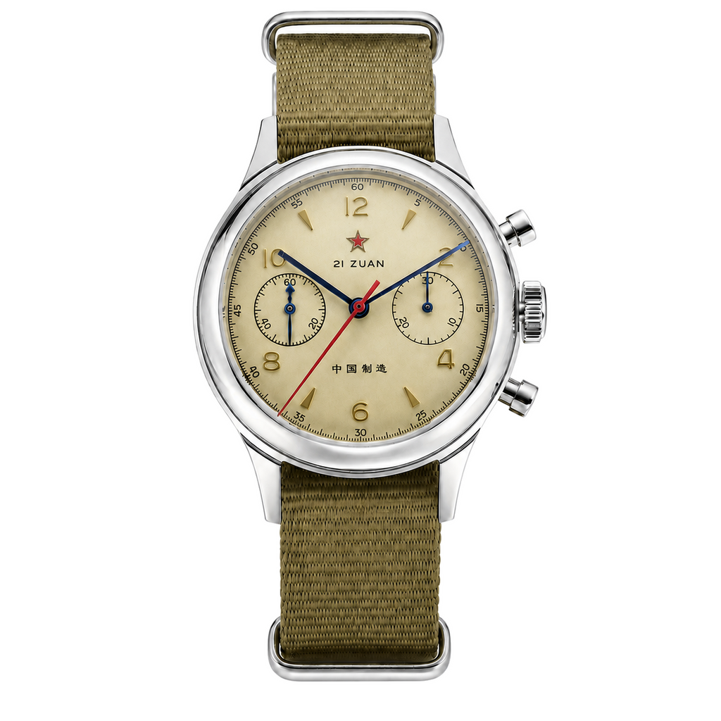 SEAKOSS 38mm Seagull 1963 Pilot Chronograph Watch Men ST1901 Hand Winding Movement Sapphire Glass Mechanical Wristwatches