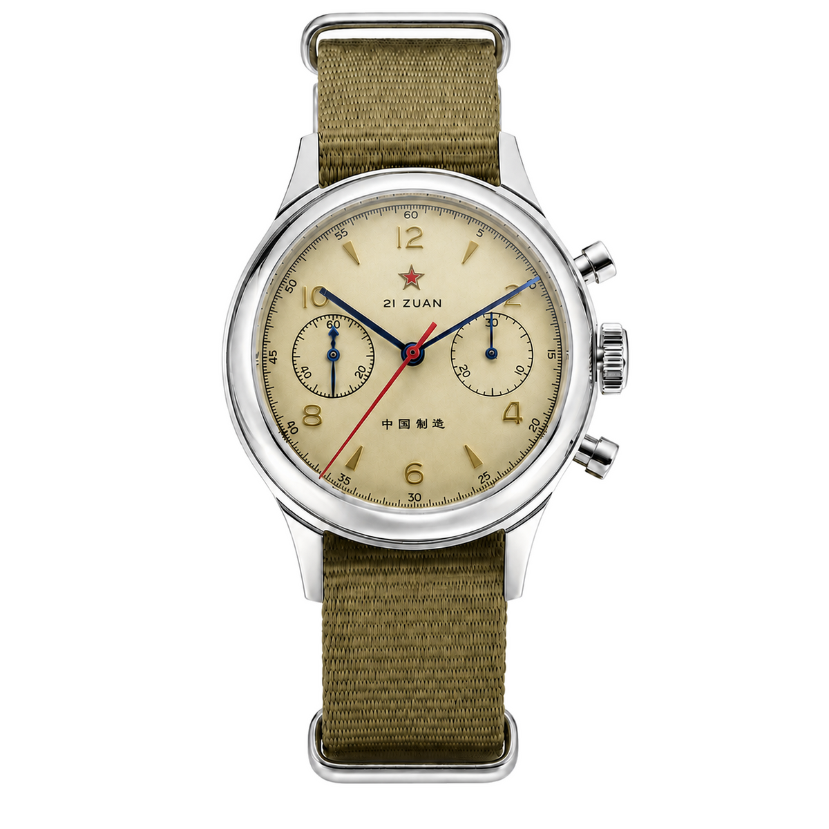SEAKOSS 38mm Seagull 1963 Pilot Chronograph Watch Men ST1901 Hand Winding Movement Sapphire Glass Mechanical Wristwatches