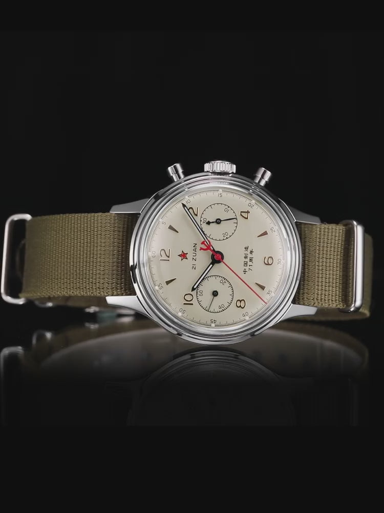 SEAKOSS Seagull 1963 38mm Men Chronograph Watches Acrylic Glass Luminous 71st Anniversary Edition